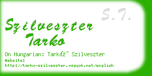 szilveszter tarko business card